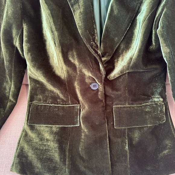 Luxurious Green Velvet Wide Leg Pants - Picture 12 of 16